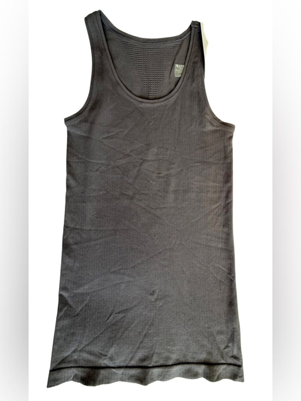 Unstinkable Gray Ribbed Tank Top